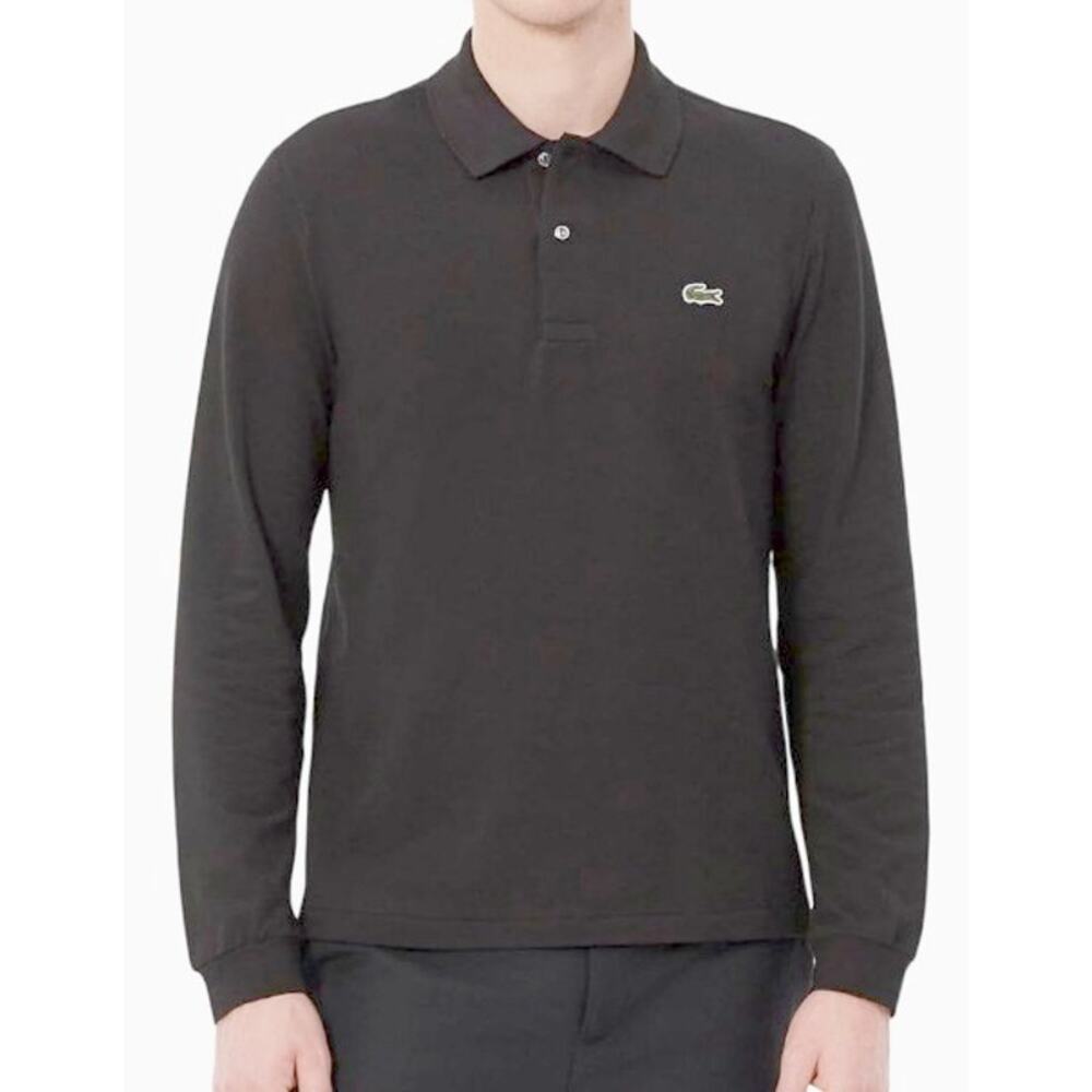 Lacoste men's Classic Long Sleeve Pique Polo Shirt Lightning Heathered S